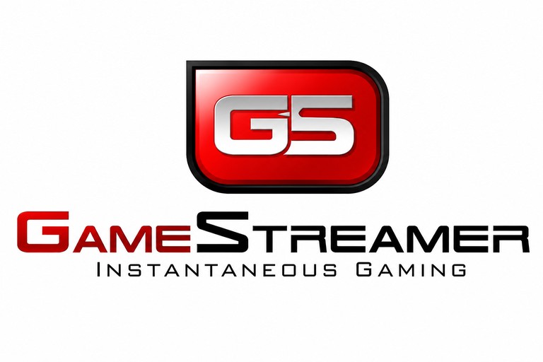 GameStreamer logo — red 'GS' badge above the GameStreamer wordmark and the tagline Instantaneous Gaming