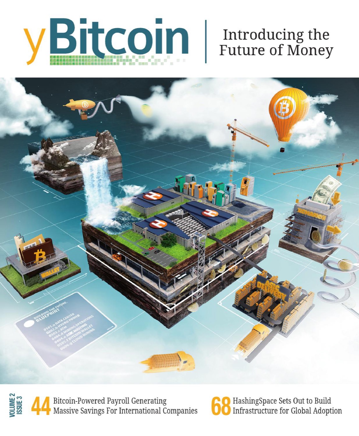 yBitcoin magazine cover — Introducing the Future of Money