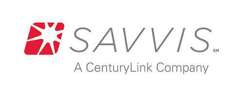 Savvis logo with red starburst mark and the words 'A CenturyLink Company'